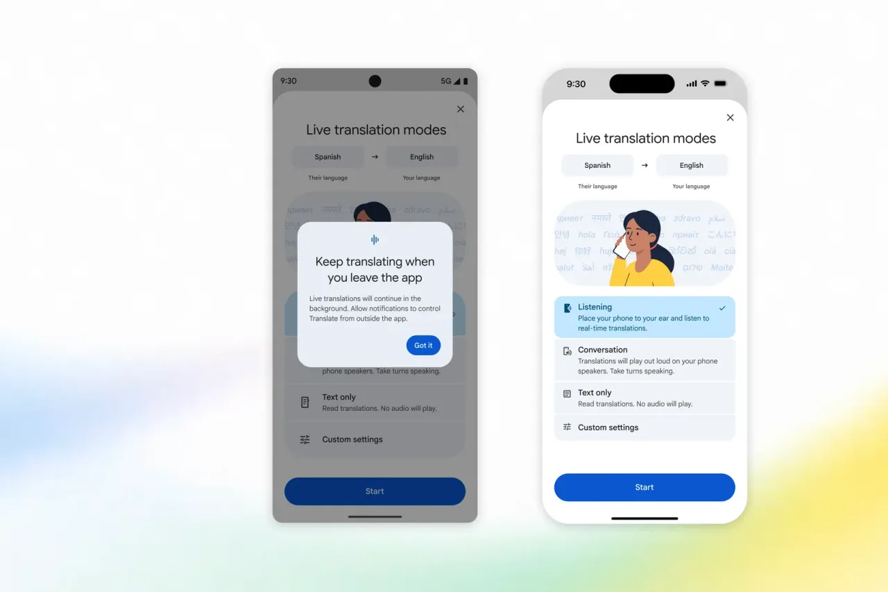 Editorial image for Google Translate Adds Background Live Translation on Android and Earpiece Playback on iOS